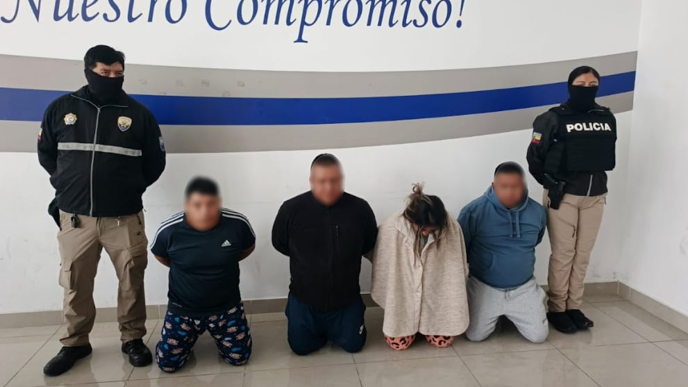 Quito: Desarticulan célula de ‘Los Lobos’ que maniataba a sus víctimas para robar vehículos