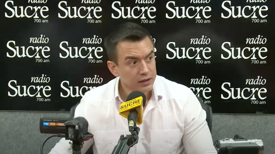 Daniel Noboa a la oposición: “los del viejo país quieren decir que todo está mal”.