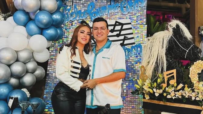 Yeison Jiménez y su hermana Lina