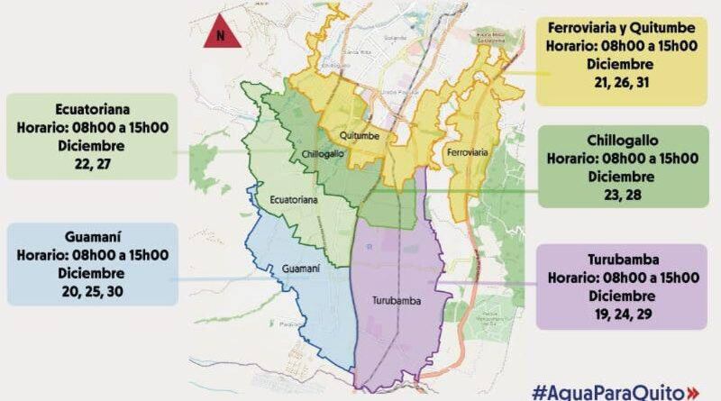 Corte de agua en Quito