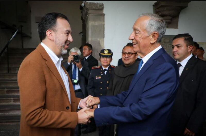 Presidente de Portugal visita Quito