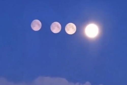 La razón por la que aparecieron cuatro lunas en Rusia