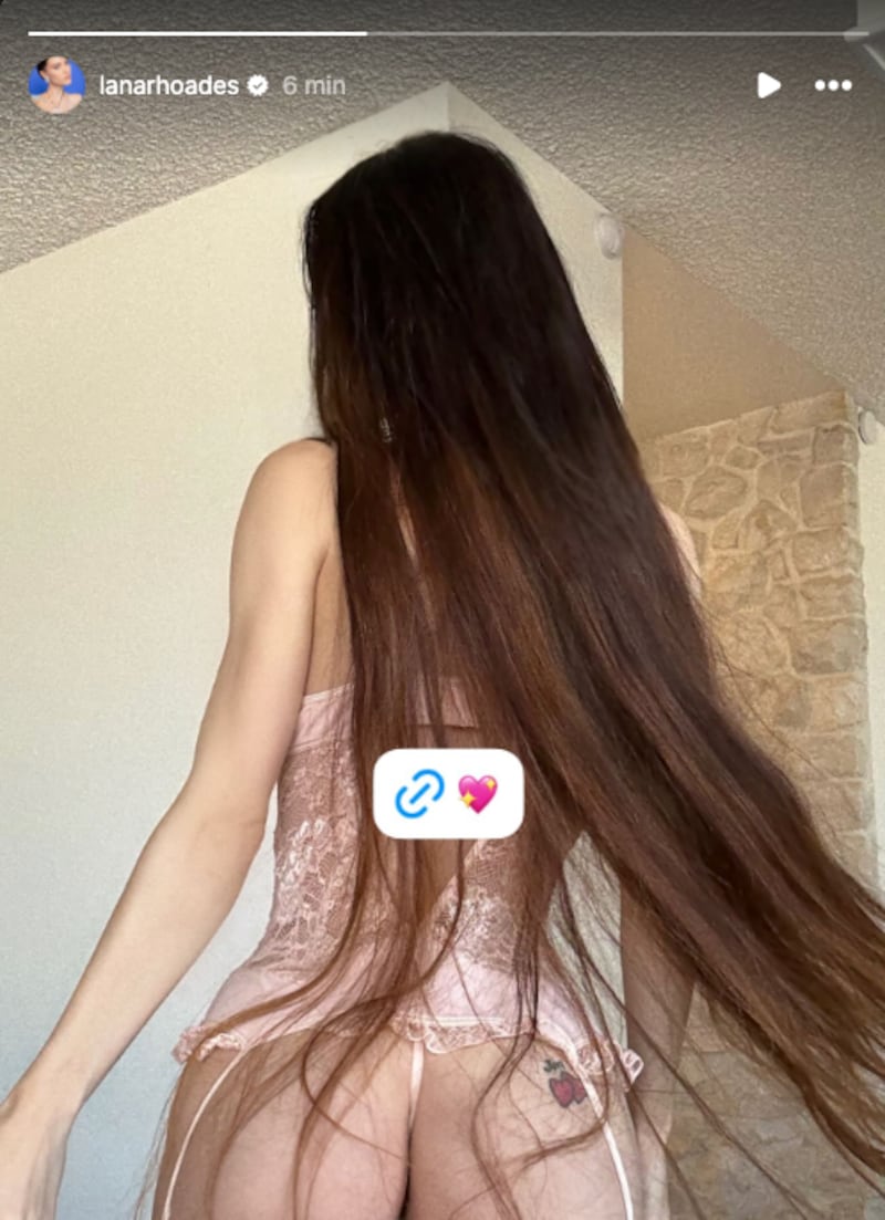 El actual estado de Lana Rhoades.