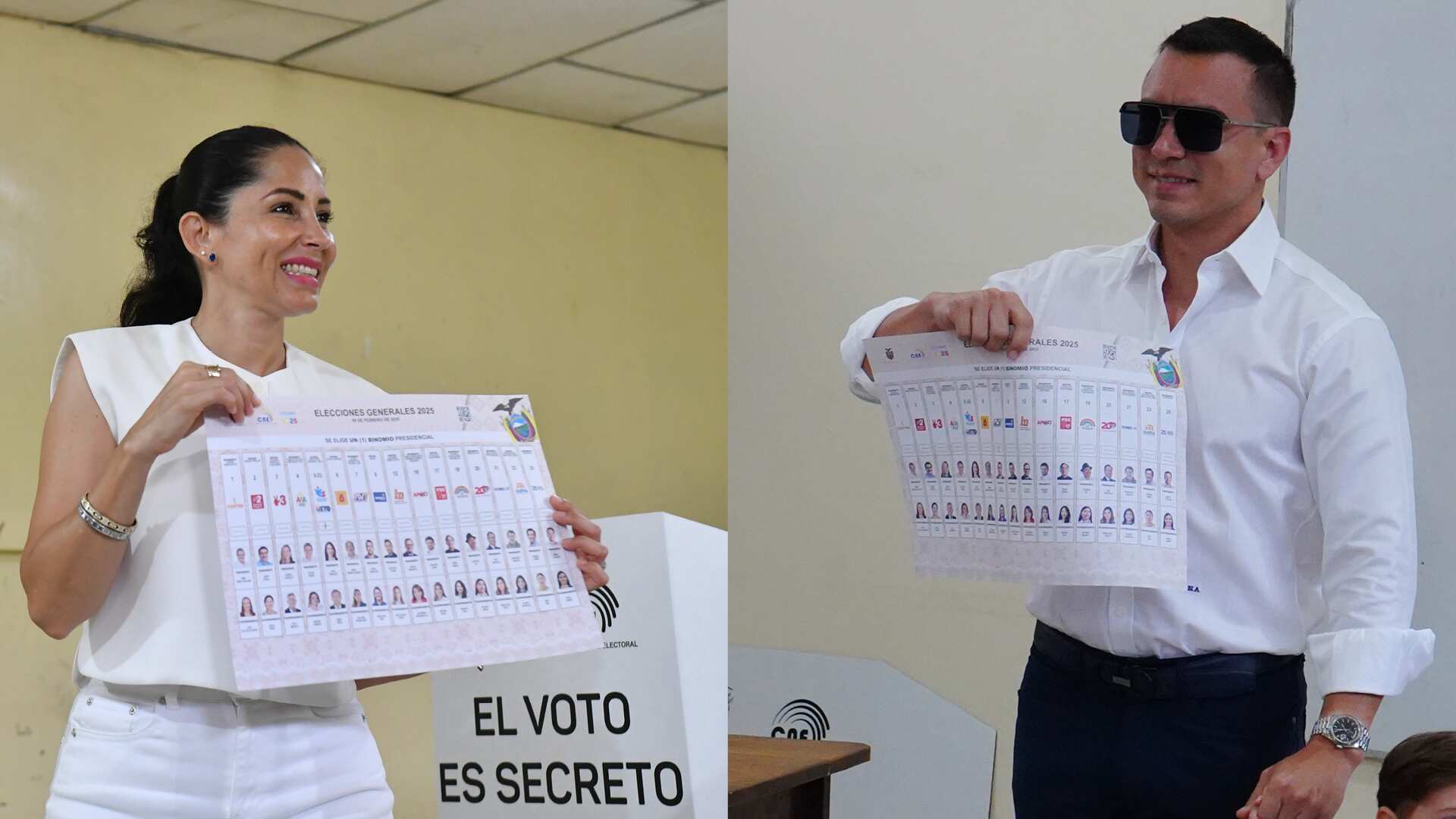 Daniel Noboa y Luisa González