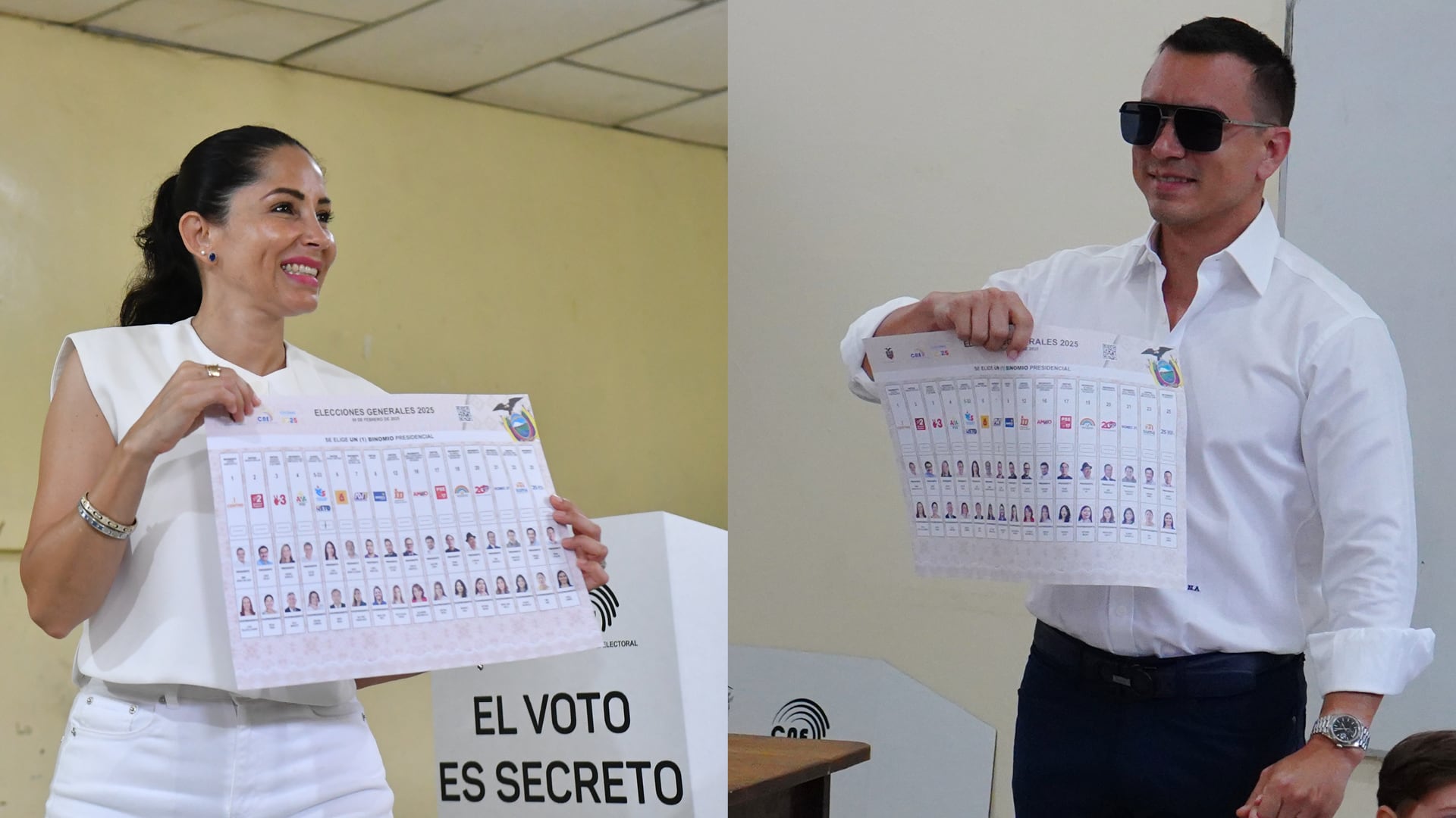 Daniel Noboa y Luisa González