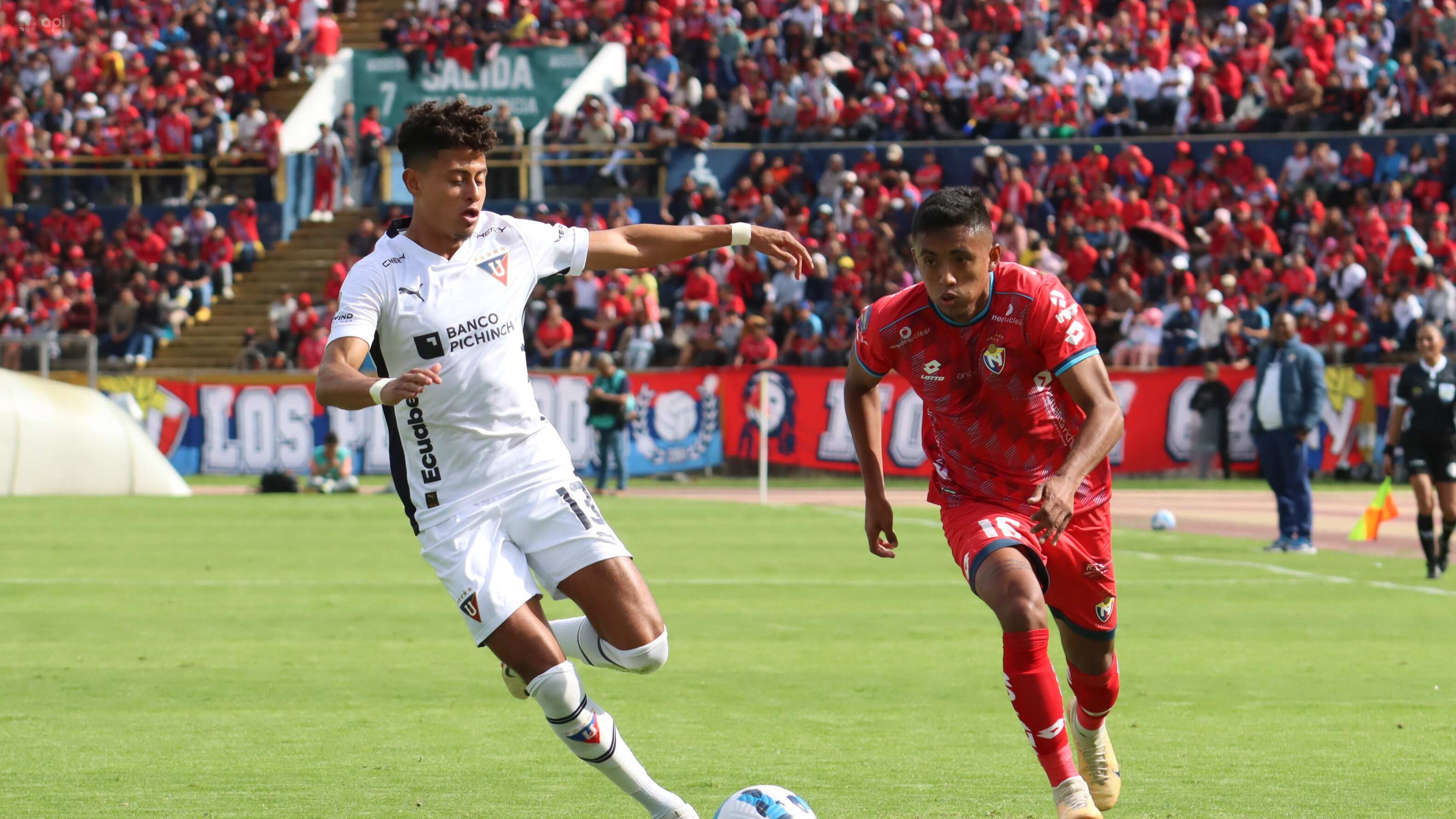 Daykol Romero y Eddie Mejía con Liga de Quito vs El Nacional