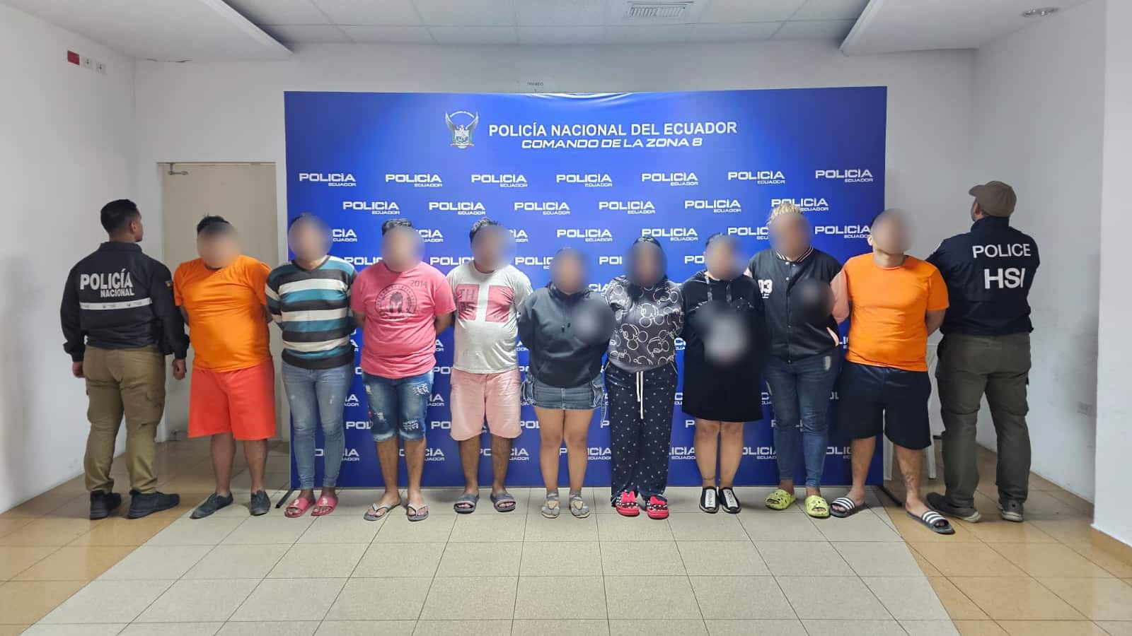 Operativo policial permitió la captura de nueve presuntos integrantes de ‘Los Lobos’