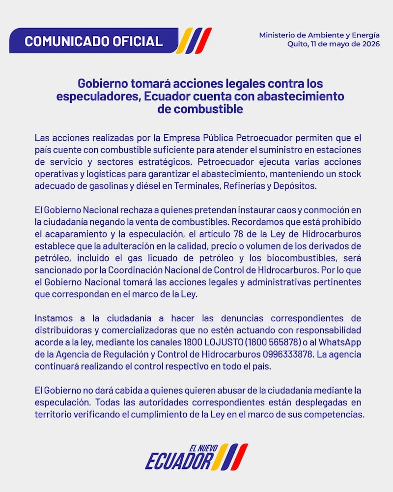 Combustibles Ecuador