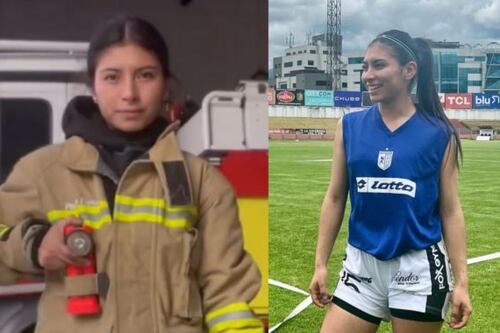 Paola Flores, la jugadora de fútbol y bombera que cumplió su sueño en Guayaquil