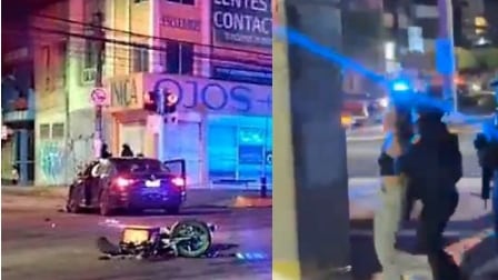 conductora ebria atropella y arrastra a un repartidor.