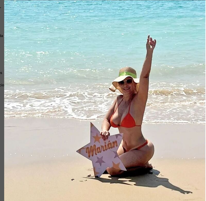 Marián Sabaté posa en bikini