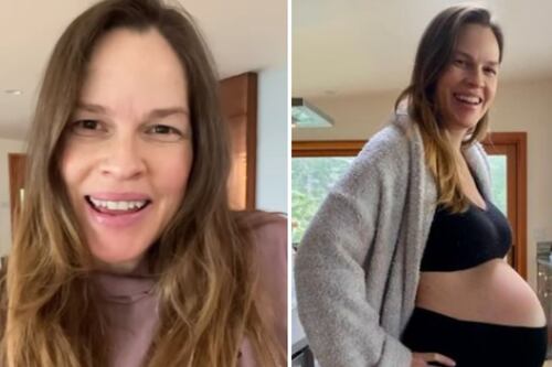 “No fue fácil”, tras un parto difícil, Hilary Swank se convirtió en mamá a sus 48 y dejó ver a sus gemelos