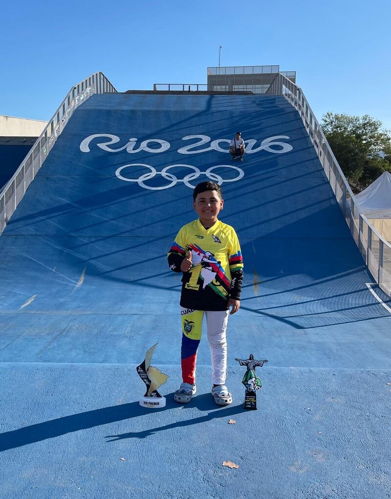 Juan Carlos Parra, el prodigio ecuatoriano del BMX con solo 7 años