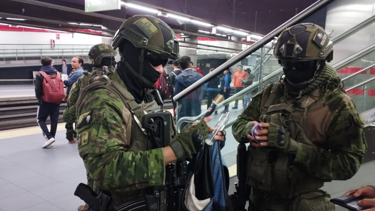 Metro de Quito está militarizado
