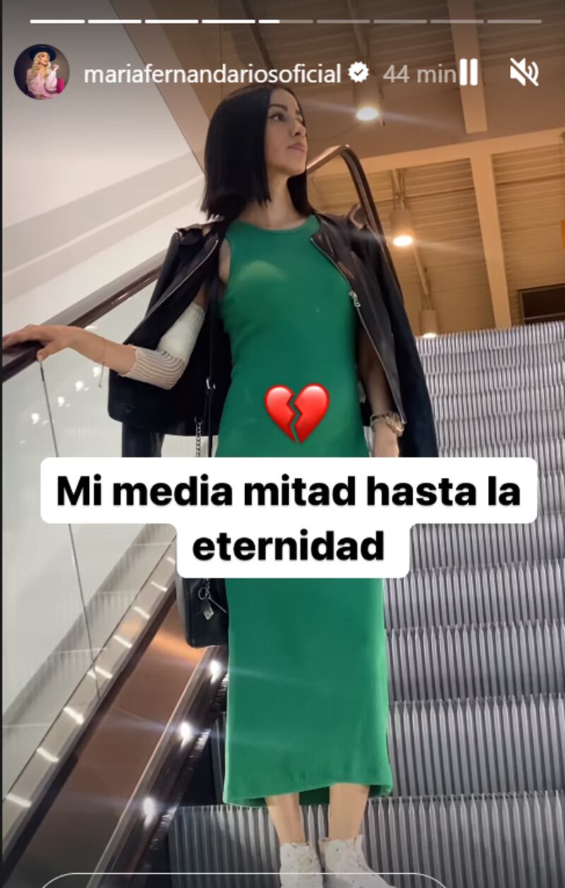 Historia de Instagram de Mafer Ríos