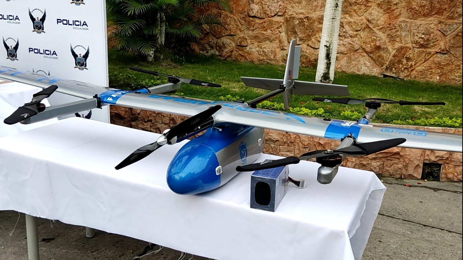 Dron de alta capacidad era utilizado por los detenidos para ejecutar delitos.