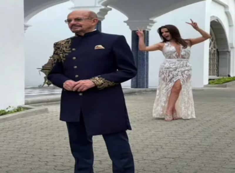 Macarena Valarezo y Santiago Gangotena