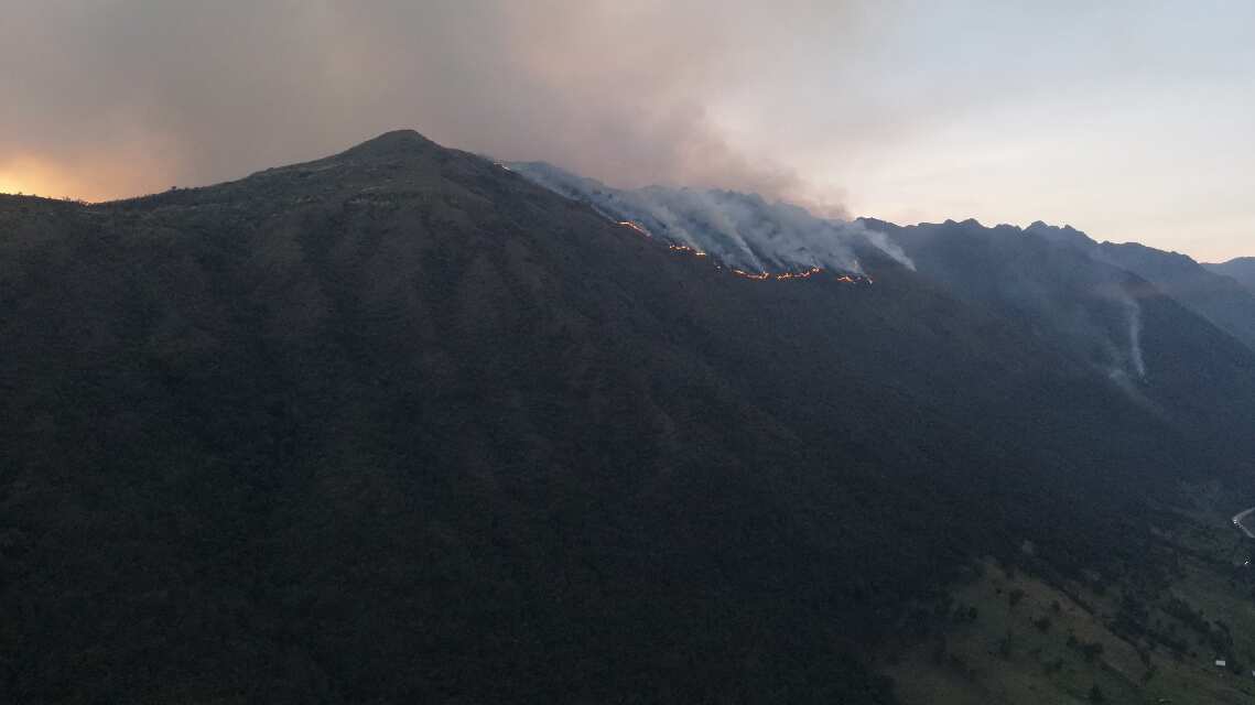Incendios en Cuenca, en Cruzpamba