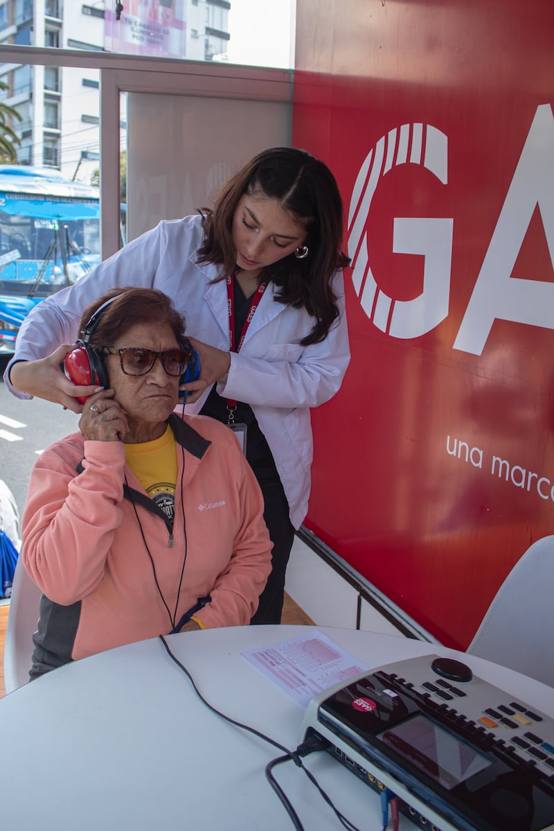 Examen móvil de audiometría