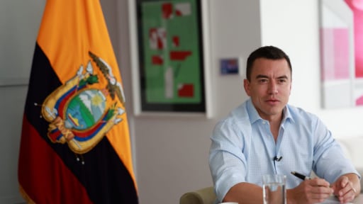El presidente Daniel Noboa afirmó en medios internacionales que el Ecuador avanza en empleo, controla la inflación y reduce el riesgo país