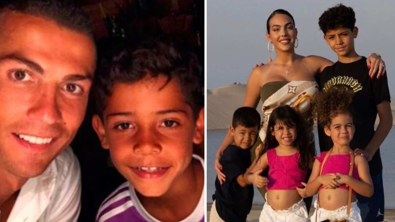 Cristiano Ronaldo y su hijo
