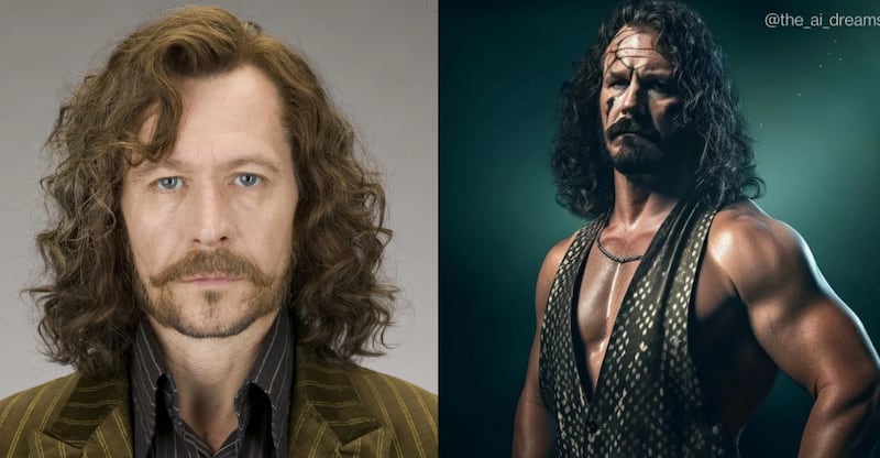 Sirius Black  se parece mucho a The Undertaker