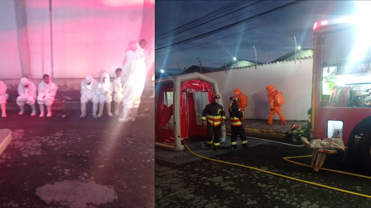 Intoxicación en fábrica de Sangolquí