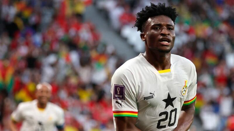 Mohammed Kudus, jugador de Ghana.