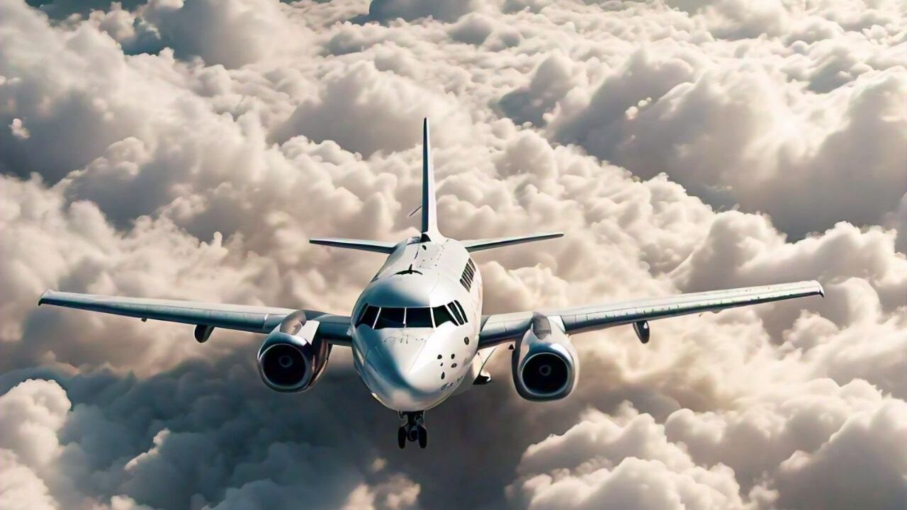 Imagen creada con IA sobre el bombardeo de nubes