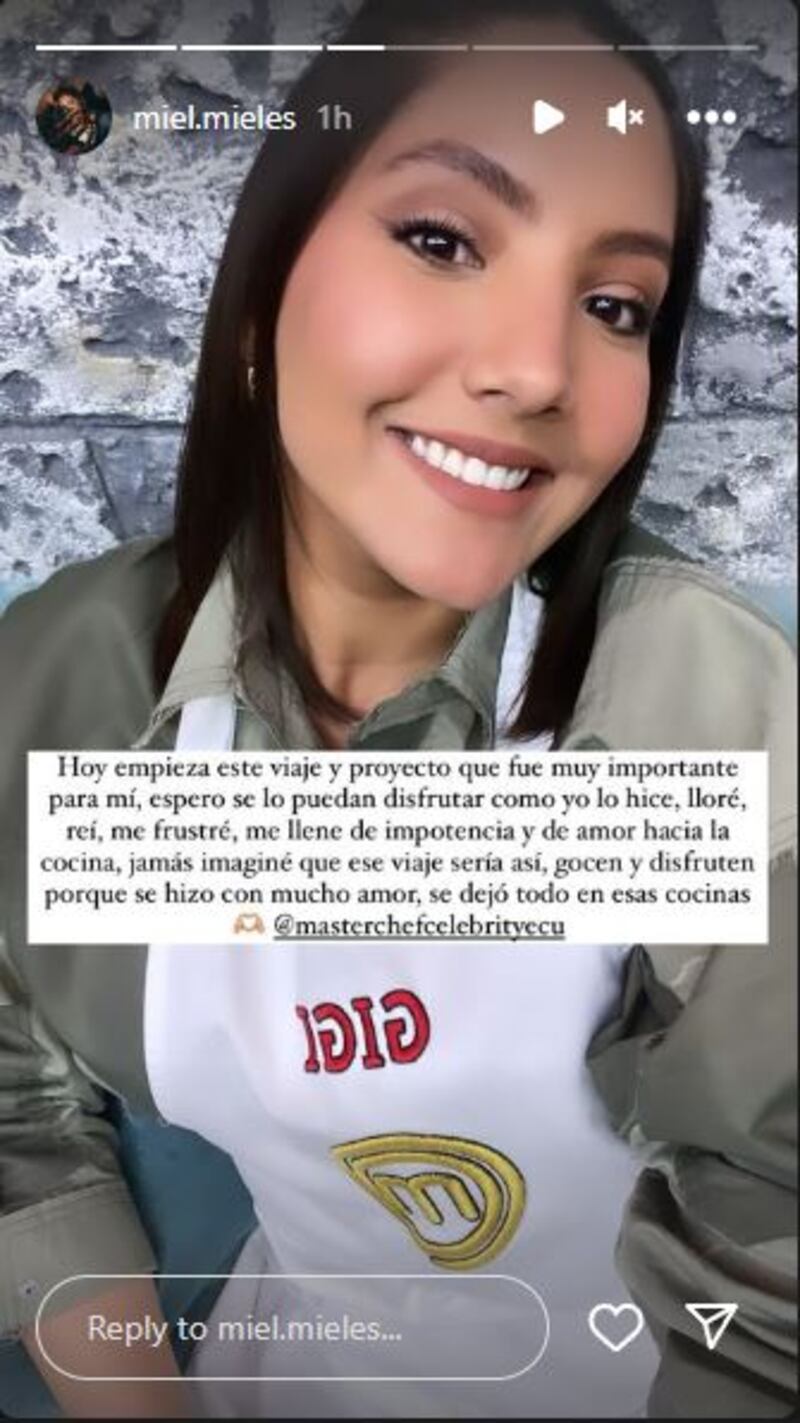 Captura de historias de Gigi Mieles