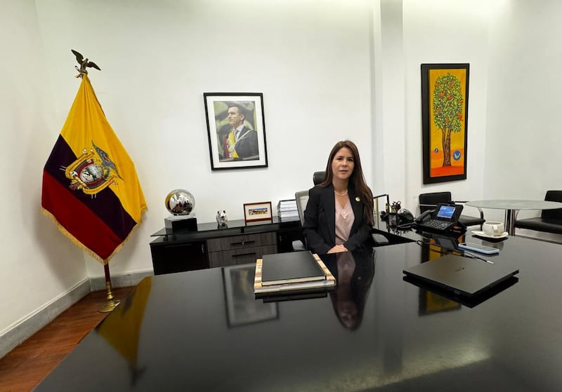 Marissa Pendola, secretaria administrativa de la Presidencia de la República