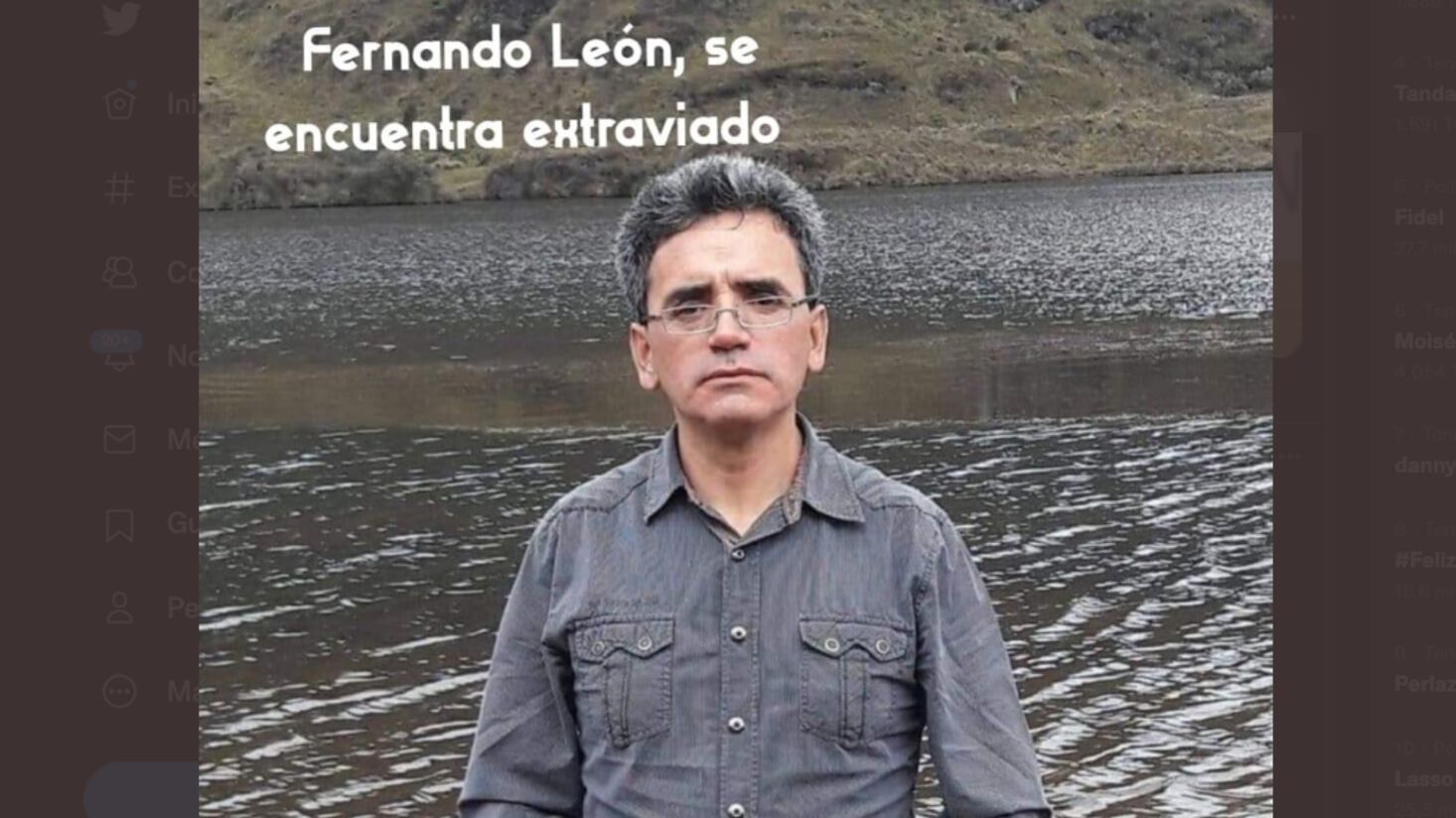 ¿Qué pasó con el periodista Fernando León? Su vehículo cayó al río San Francisco y solo se han encontrados sus objetos personales