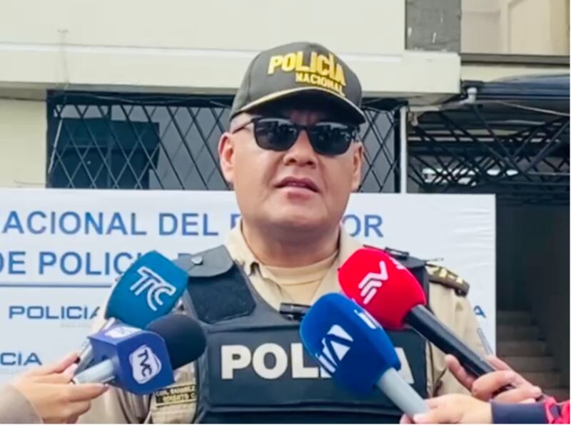 Coronel Roberto Ramírez, jefe del Distrito de Policía Quitumbe. Foto: Cortesía