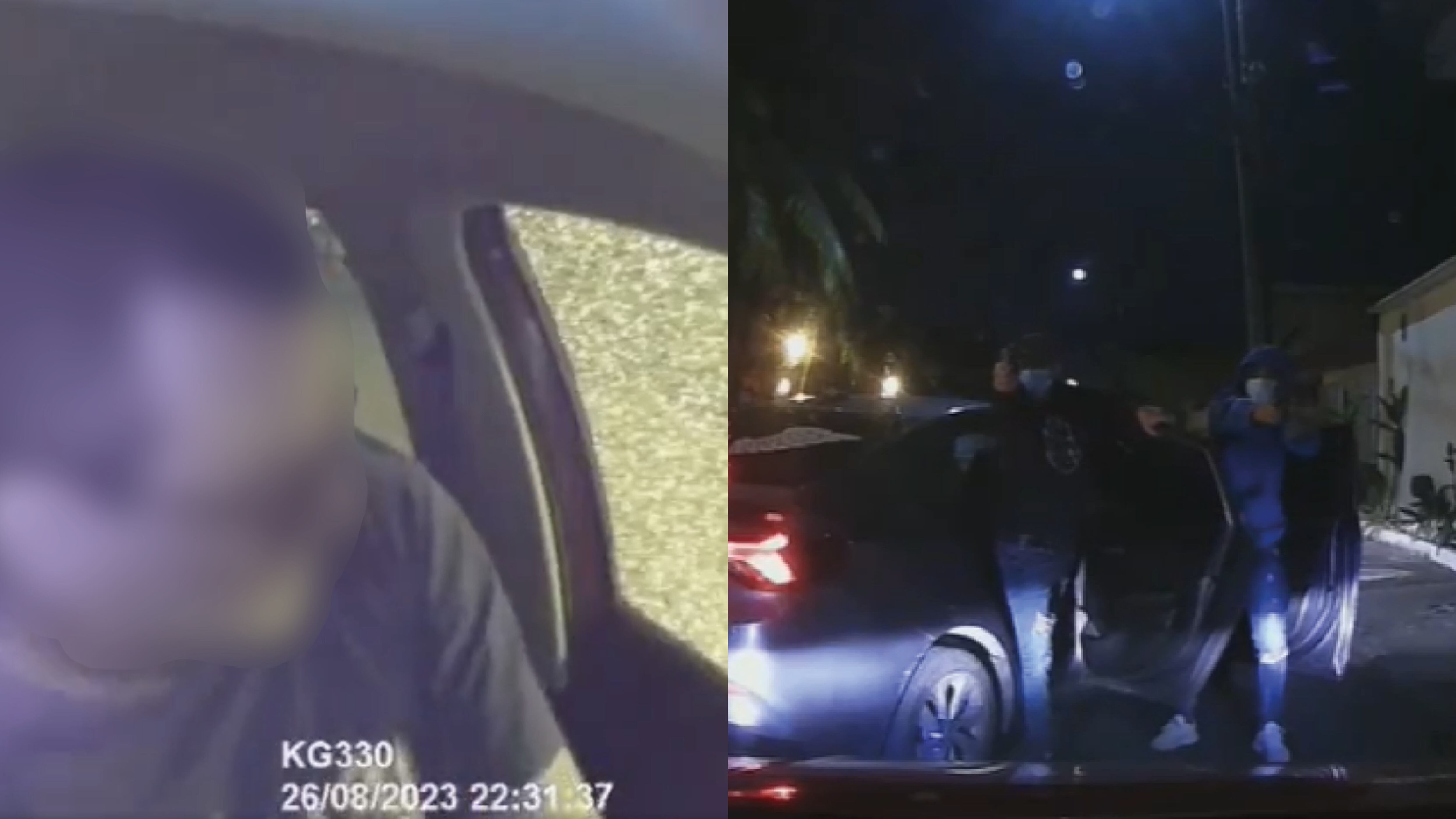 Ladrones dispararon contra auto en un intento de asalto en Urdesa; todo quedó grabado