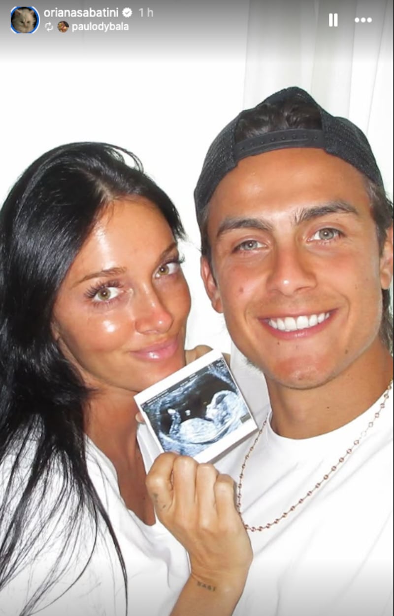 Oriana Sabatini y Paulo Dybala confirman su primer embarazo con emotivo video en Instagram