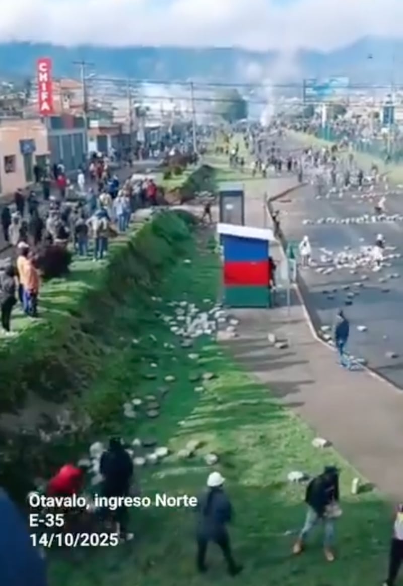 Así luce Otavalo este 14 de octubre