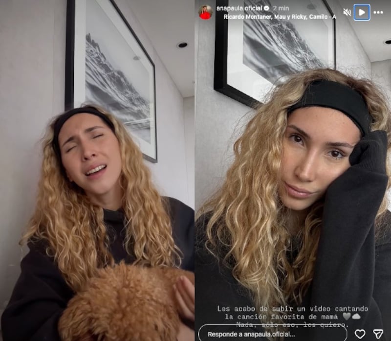 Ana Paula Pérez cantó la canción favorita de su madre fallecida