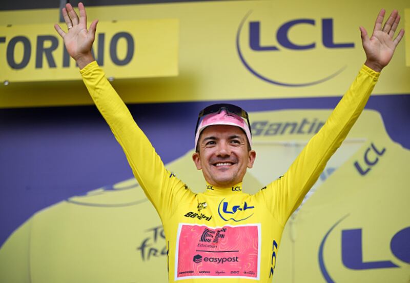 Richard Carapaz, líder del Tour de Francia