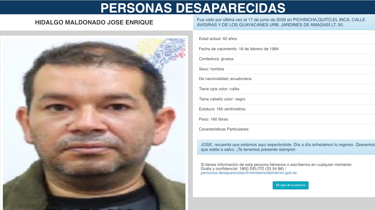 Dos hombres reportados como desaparecidos fueron hallados sin vida en menos de 24 horas en Quito