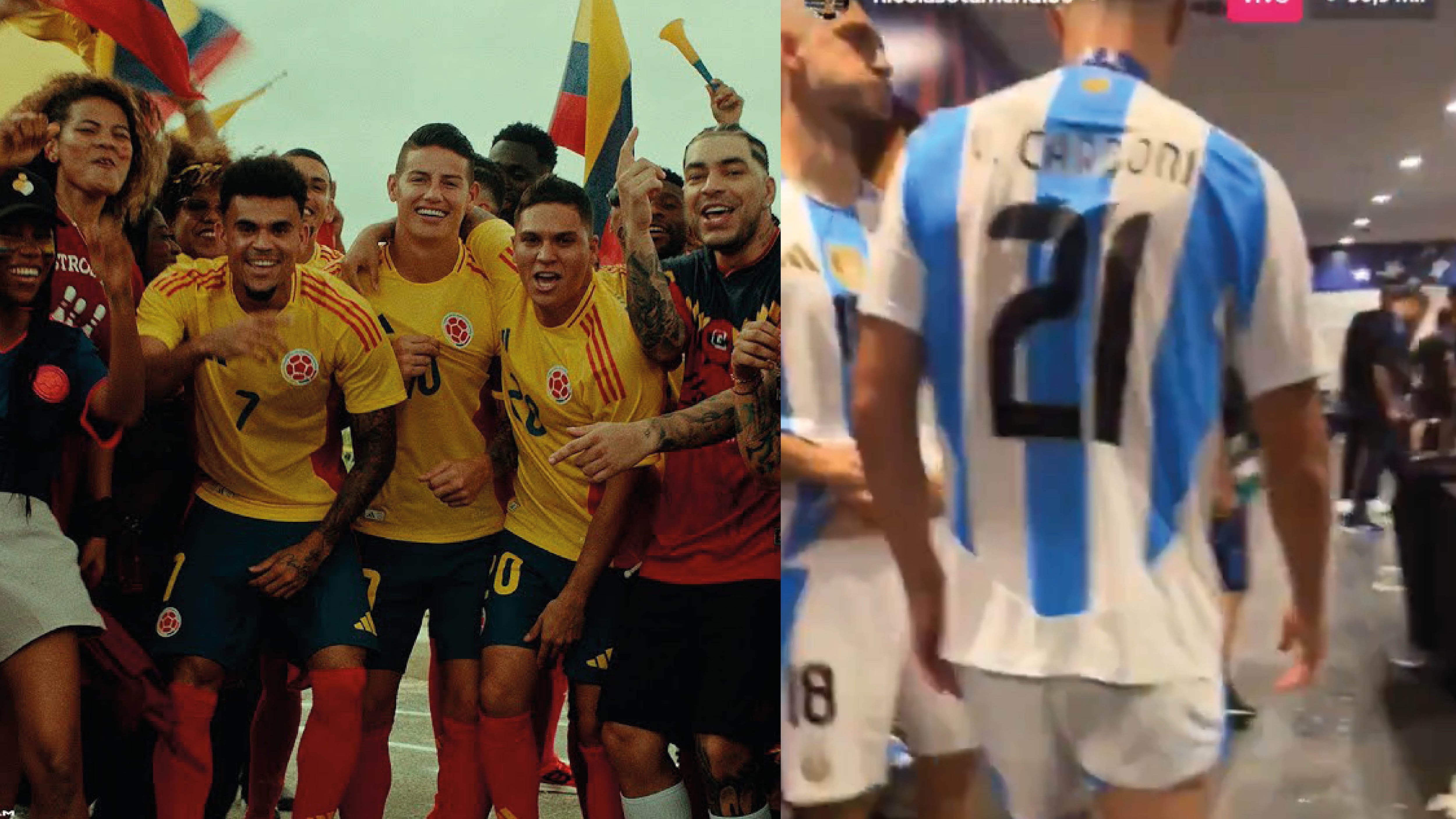 Argentinos se burlaron de Colombia y de la canción de Ryan Castro en su camerino