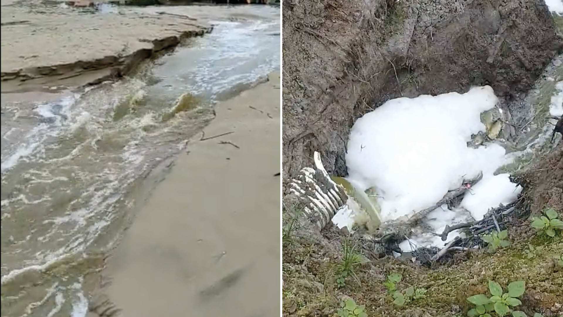 Desechos fecales caen al mar en la playa de Montañita causando indignación en las redes sociales