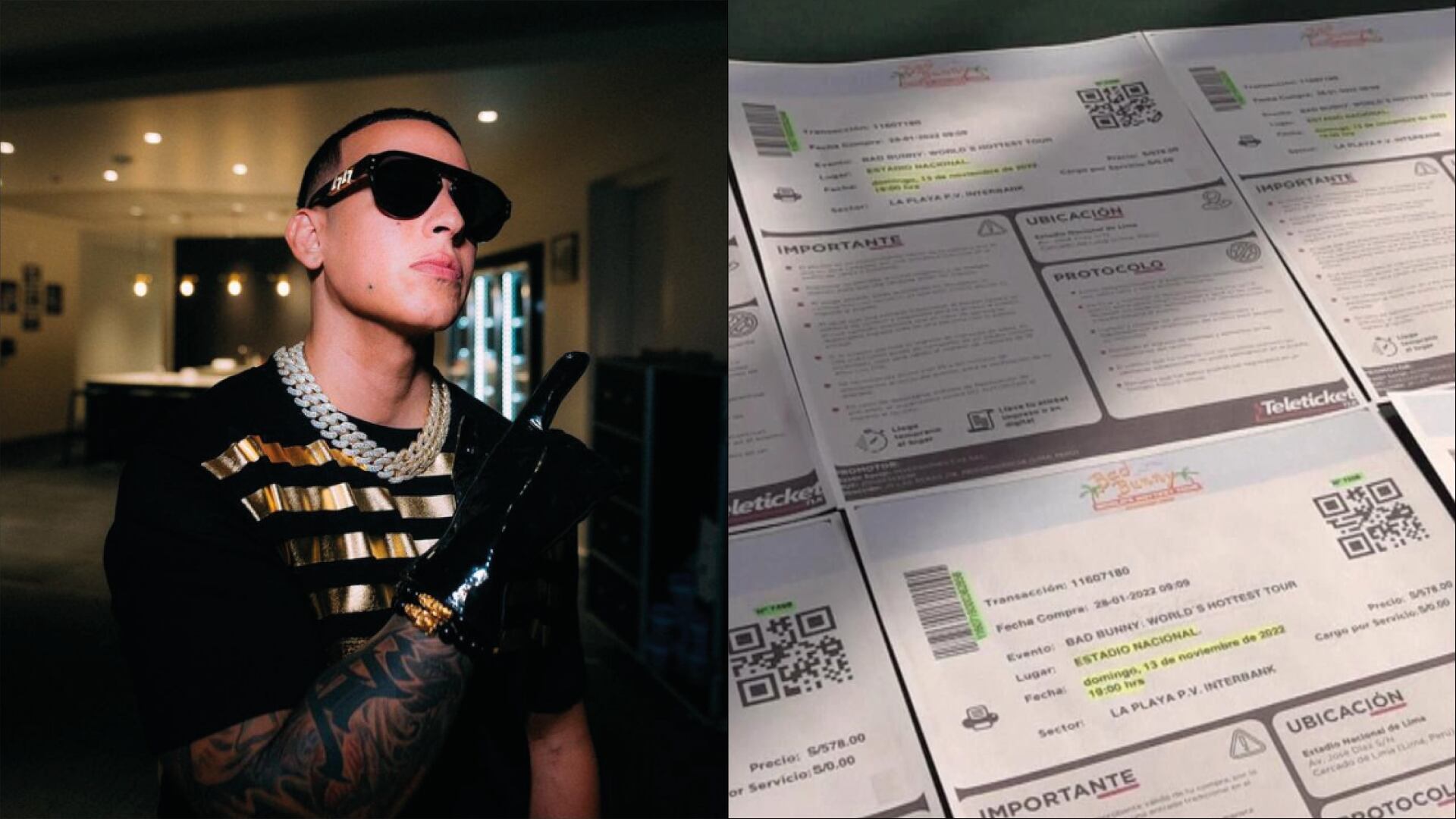 Daddy Yankee/Entradas falsas