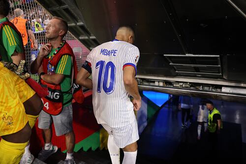 La cara de Mbappé tras la eliminación, la decepción de la Eurocopa