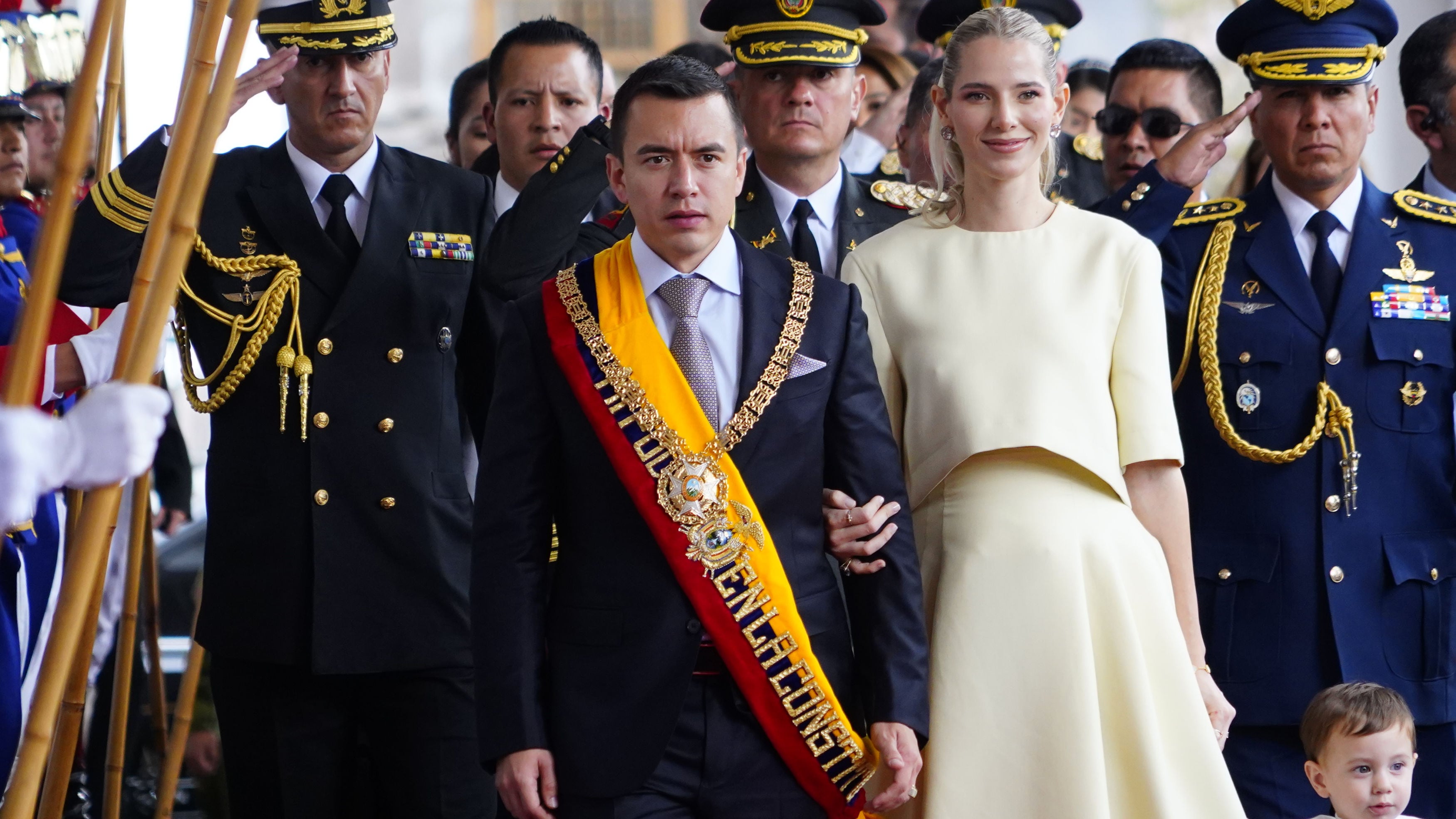 Lavinia Valbonesi muestra orgullosa al presidente Daniel Noboa y le deja un mensaje