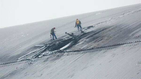 Dron se impactó en planta nuclear.