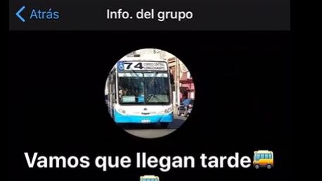 El grupo de WhatsApp