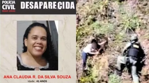 Ana Cláudia fue encontrada con vida en un acantilado de la Serra do Rola Moça, en Brasil.