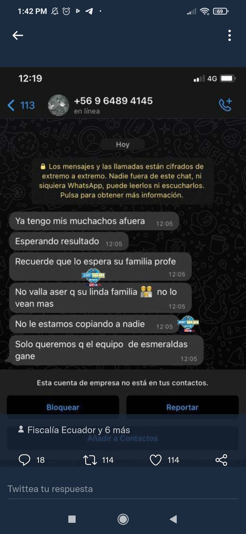 Amenazan de muerte a director técnico de Mushuc Runa.