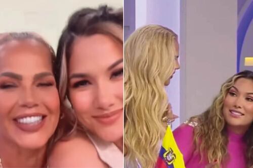 “¡Te voy a robar un beso!”: El momento tras cámaras de Alejandra Jaramillo y Niurka Marcos