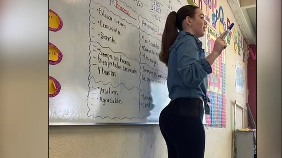 Maestra se vuelve viral en TikTok por su sentido del humor y belleza.
